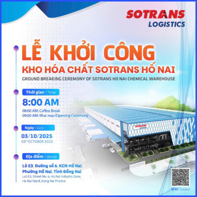 SOTRANS Logistics khởi công kho hóa chất lớn nhất Việt Nam
