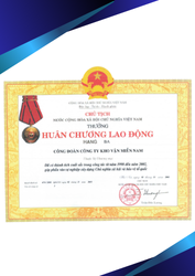 Huân chương Lao động hạng Ba - 2002