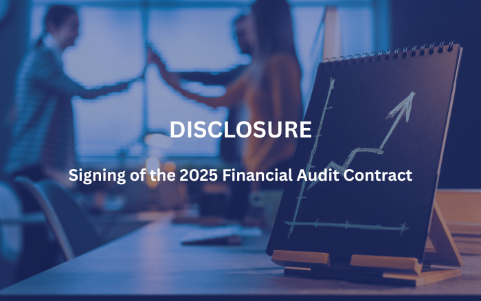 STG – Disclosure of the signing of the audit contract for the 2025 ...